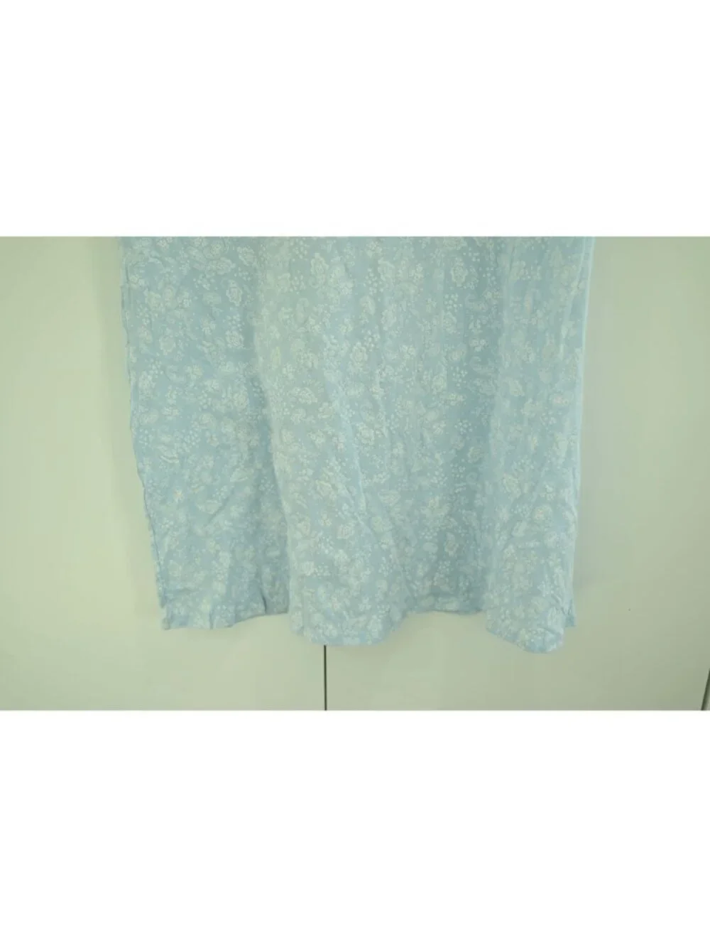 NWT Charter Club Cotton Printed Nightgown Sz S Blue Paisley Floral Sleepwear